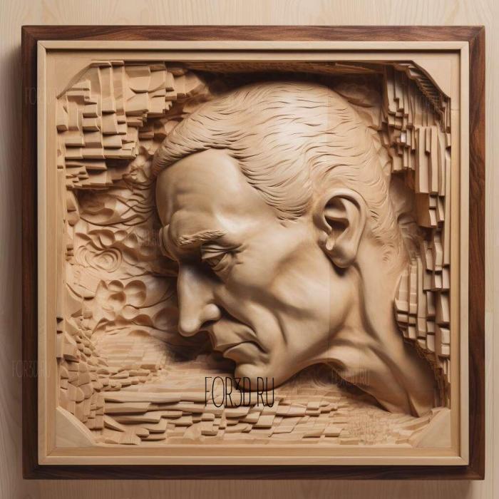 Houdini series 4 stl model for CNC